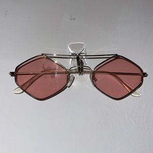 Vintage-style Hexagon Sunglasses
